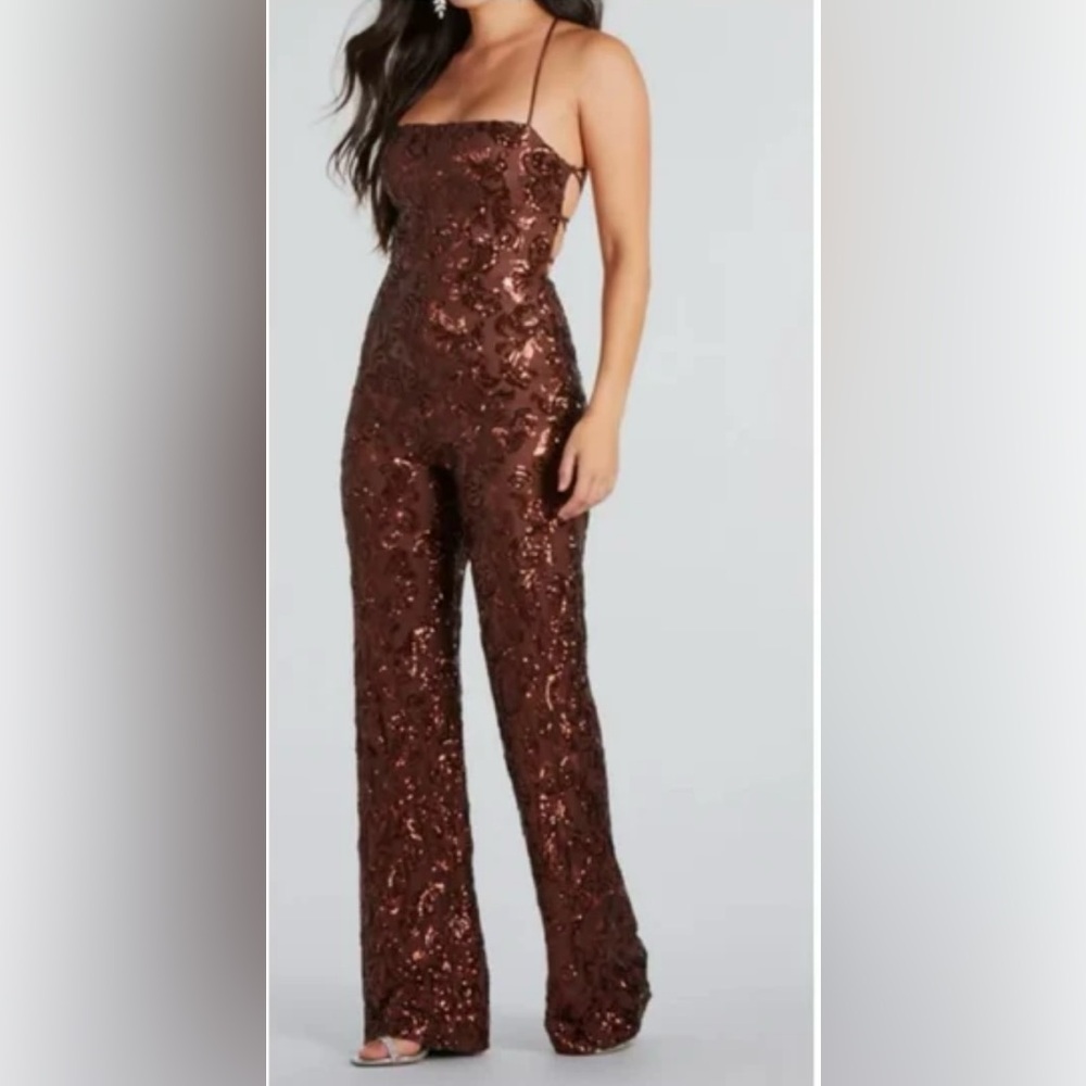 Windsor Shimmering Brown Jumpsuit
So much prettier in person